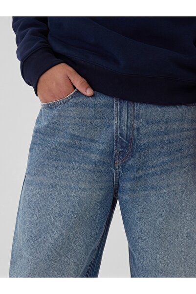 GAP Erkek Mavi Baggy Jean Pantolon