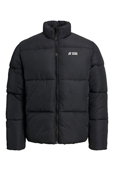 Jack & Jones Erkek Jjmax Dik Yaka Puffer Mont 12238745 Siyah