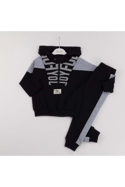 LOVE MAXX SET DE PENTRUȚE CU GLUGĂ IMPRIMATE JOYFULL Negru