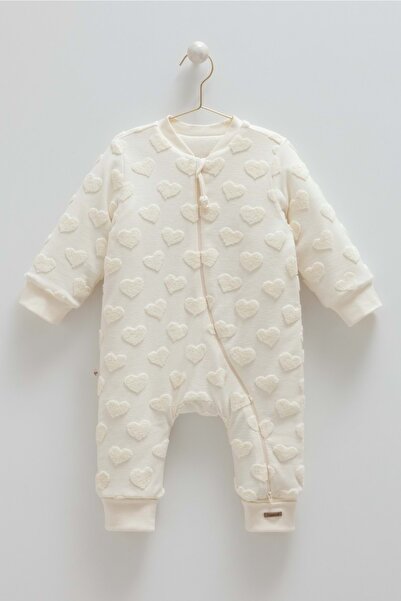 Caramell Cute Dreams Heart-Detail Sleeping Bag - Tog 2.5 Beige