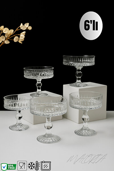 Maloria Luce Büyük Ayaklı Kase | 6’lı - 400ml