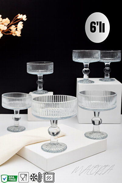 Maloria Lorita Büyük Ayaklı Kase | 6’lı - 400ml