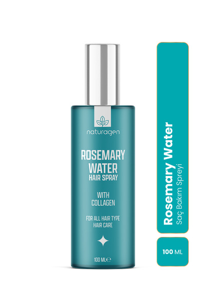 Naturagen Rosemary Water Hair Sprey - Kolajenli Saç Toniği-%100 Doğal Biberiye Mayalı