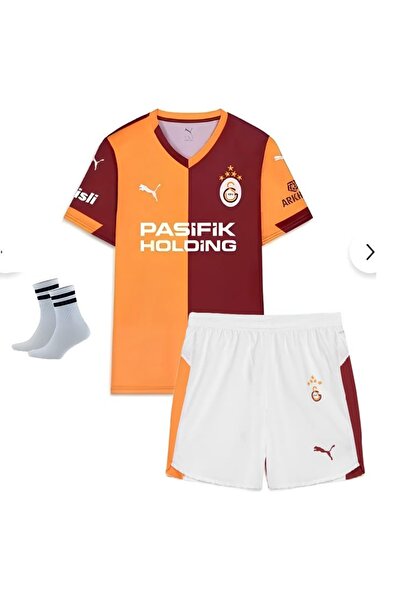 ZİLONG .g.alata.saray 5 Yıldız Tema Isimsiz 2025/2026 Sezonu Çocuk Futbol Forması 3 Parça