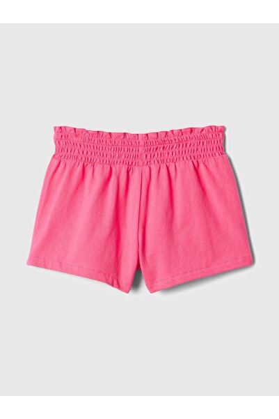 GAP Kız Bebek Pembe Fırfırlı Büzgülü Şort