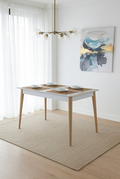 PLASMOB 70X120 Mutfak Masası Retro Serisiı Balkon Masası (Sadece Masa)-Traver...