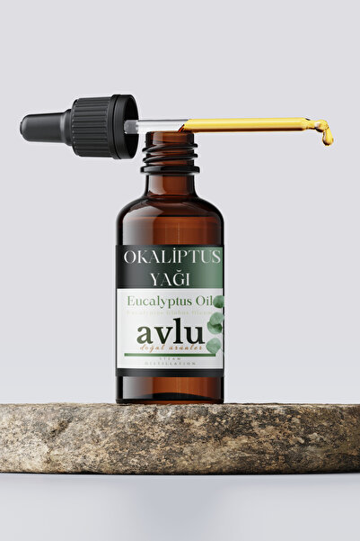 Avlu Doğal Ürünler زيت الأوكالبتوس نقي 100% - زجاجة زجاجية سعة 20 مل - زيت عط...