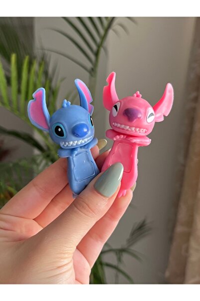 Viranes Hippers Stitch Decoritive Mini Figür Serisi Sürpriz Oyuncak Figürü, Telefon Aksesuarı