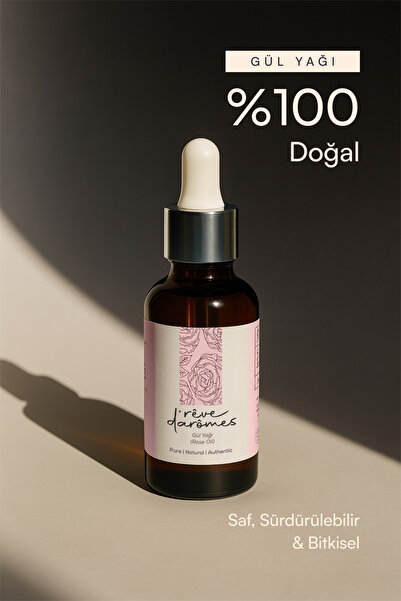 Rêve d’Arômes %100 Aromatik Cilt Yenileyici & Nemlendirici Gül Yağı - 20 ml