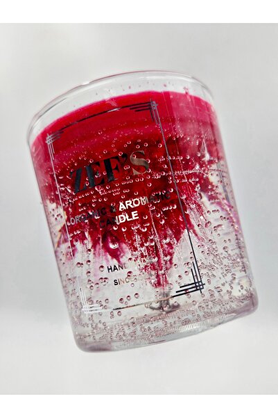 ZEFS CANDLE ZEF'S CANDLE SOYA WAX &JEL DEKORATİF CAM BARDAK KOKULU MUM 300 GR