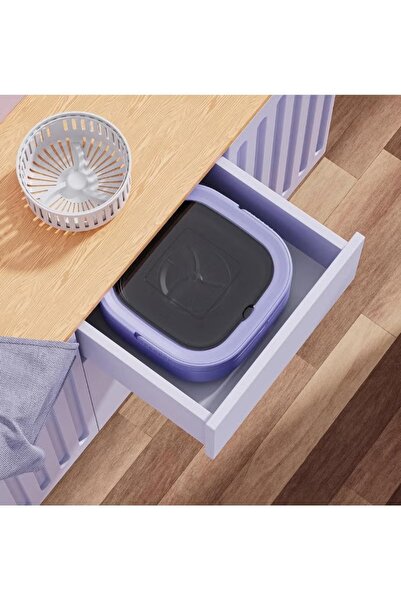 huitich Portable Foldable Washing Machine 8L Purple