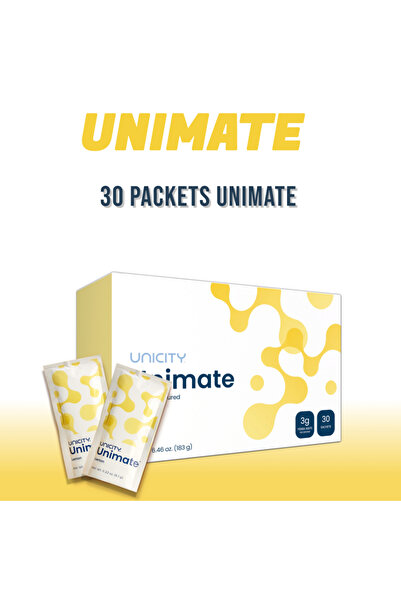 UNICITY Unimate Lemon Flavor Anti-Aging - 30 sachets pack for 1 month
