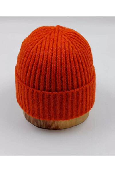 BALIENTE Унісекс помаранчева вовняна шапка з резинкою