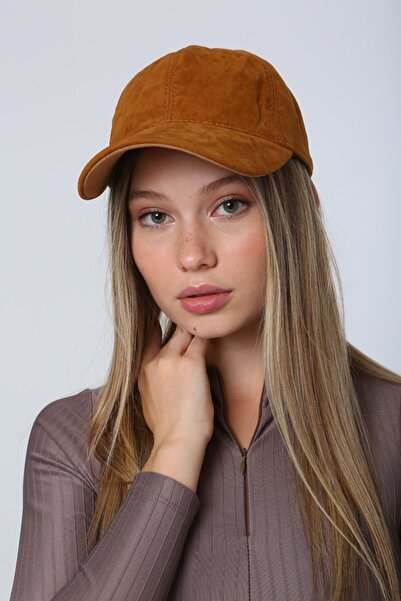 BALIENTE Camel Nubuk Süet Unisex Kep Şapka