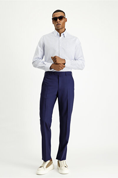 Kiğılı Cămașă din bumbac în carouri cu mânecă lungă