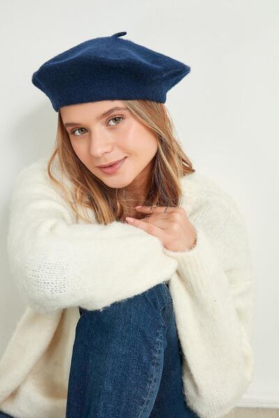 BALIENTE LP13500 - Beretă de pictor de lână albastră Saks