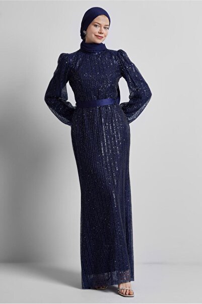 Alvina PUL PAYETLİ ABİYE ELBİSE 50502