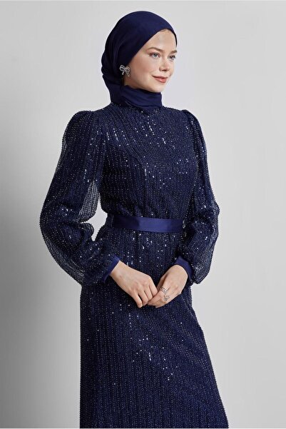 Alvina PUL PAYETLİ ABİYE ELBİSE 50502