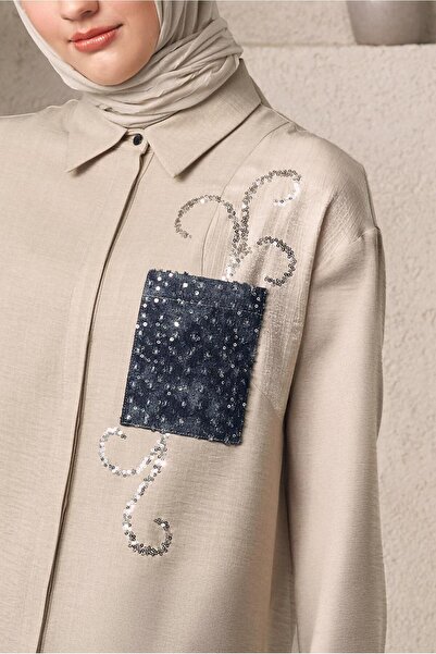 Alvina GÖMLEK YAKA TESETTÜR TUNİK 45334