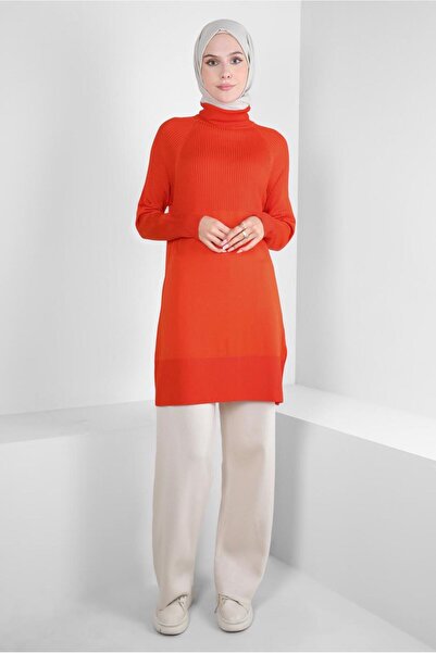 Alvina THROAT COLLAR KNITWEAR TUNIC 44056