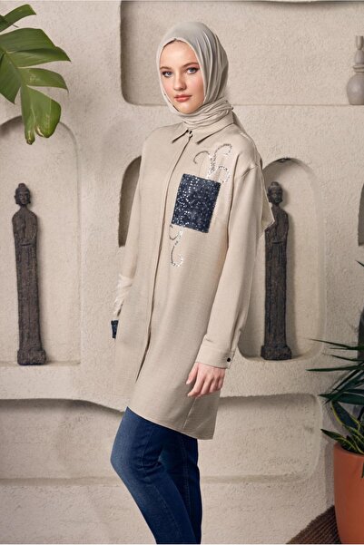 Alvina Shirt Collar Tunic Tunic 45334