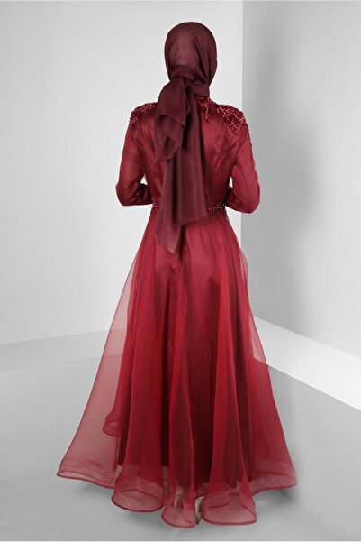 Alvina PUL PAYET İŞLEMELİ ORGANZE ABİYE ELBİSE 50371