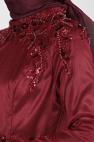 Alvina PUL PAYET İŞLEMELİ ORGANZE ABİYE ELBİSE 50371