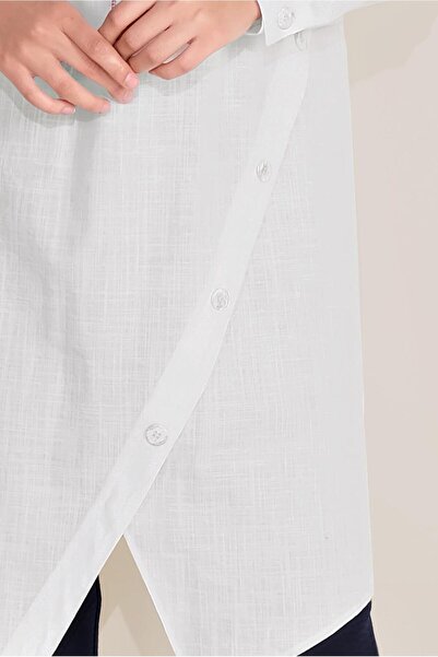 Alvina Cotton Buttoned Men's Collar Tunic 40576-1