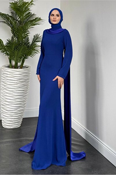 TRENDTESETTÜR ΓΥΝΑΙΚΕΙΟ ΜΠΛΕ ΝΑΥΤΙΚΟ (SAKS) ΒΡΑΔΙΝΟ ΦΟΡΕΜΑ ΜΕ ΠΕΡΛΕ ΛΕΠΤΟΜΕΡΗ T 8916