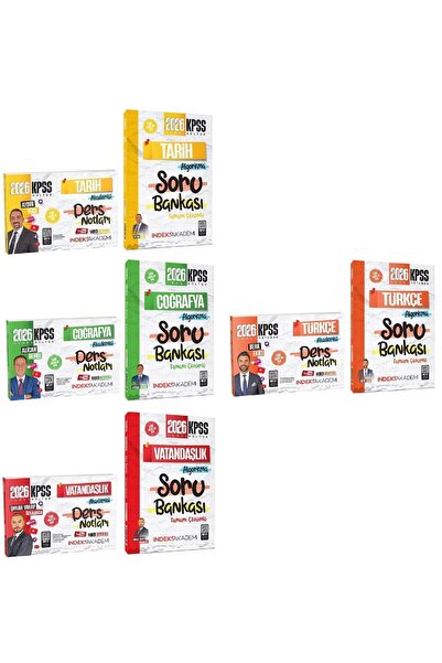 İndeks Akademi İndeks Akademi 2026 KPSS Tarih + Coğrafya + Vatandaşlık + Türk...