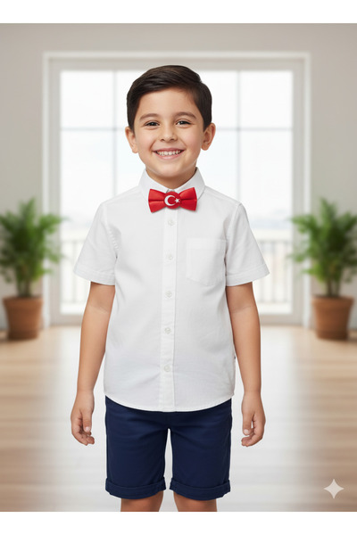 Baby Bakkal Bayrak Baskılı Tekli Papyon 1-9 Yaş