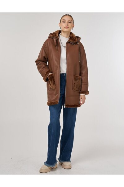 Kayra Kemer Köprülü Suni Deri Kaban Koyu Camel