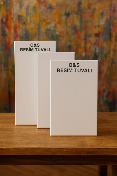 O&S Oyun ve Sanat Eğlen-Üret 3lü Tuval Seti, 40x30 Cm, Tual Seti, 3 Adet Resi...