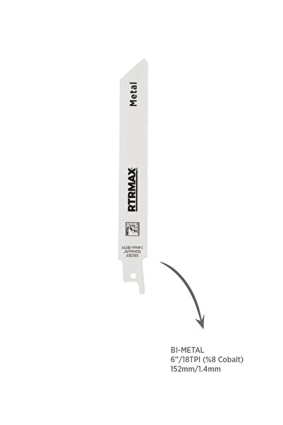 Rtrmax RH17668 Metal İnce Profil Boru Tilki Kuyruğu - S922EF Model 152 mm - 5 Adet