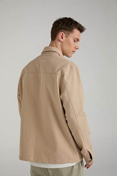Brand Up Relax fit pocket canvas jacket
