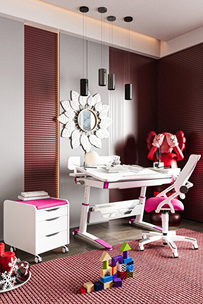 Creo Mobili Sirius Delüx Modern Öğrenci Masası Yükseklik ve Eğim Ayarlı Masa ...