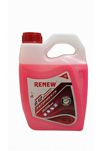 Renew G12 Organik Kırmızı Antifriz -40 Derece 3 Litre