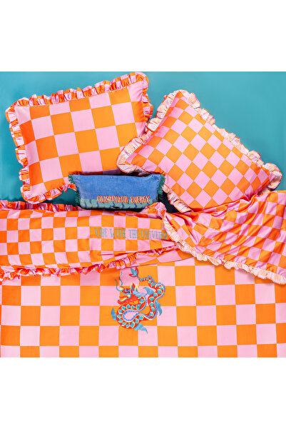 Zsa Zsa Zsu Lahor 300 Tc Pamuk Saten Nevresim Seti 260x220 Cm Pembe