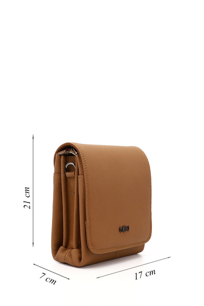 GÖNDERİ(R) TABA Gön Genuine Leather Medium Size Unisex Shoulder Bag Q3672