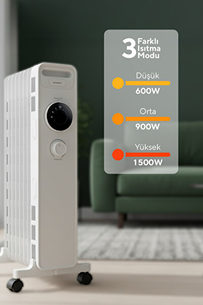 KUMTEL 7 Dilim Beyaz Radyatör KUM-1220S