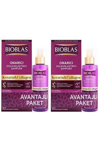 Bioblas Bıoblas Sampuan Kolajen 360 ml Sac Kremı Keratın 115 ml X 2 Adet
