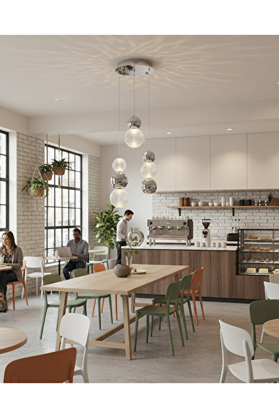 Özcan Aydınlatma 4136-3A-02 3'Lü Güneş Sarkıt Avize Krom