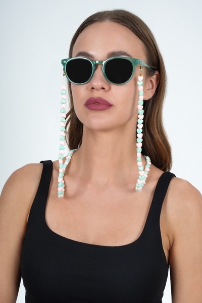 JULIANO Green Heart Love Colorful Glasses Chain