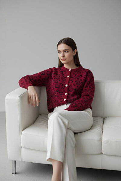 ENDAMIM Leopard Print Thin Seasonal Short Cardigan