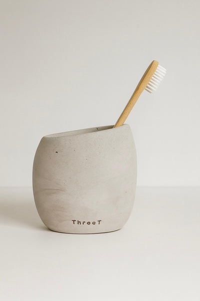 ThreeT Acik Gri Beton Diş Fircalik