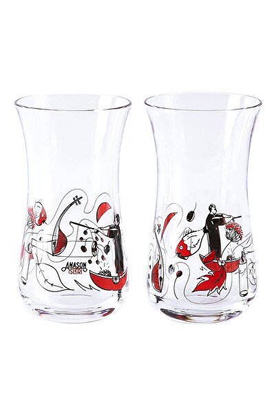 Anason İşleri طقم كؤوس راكى إركنسي مكون من قطعتين بخصر نحيف
