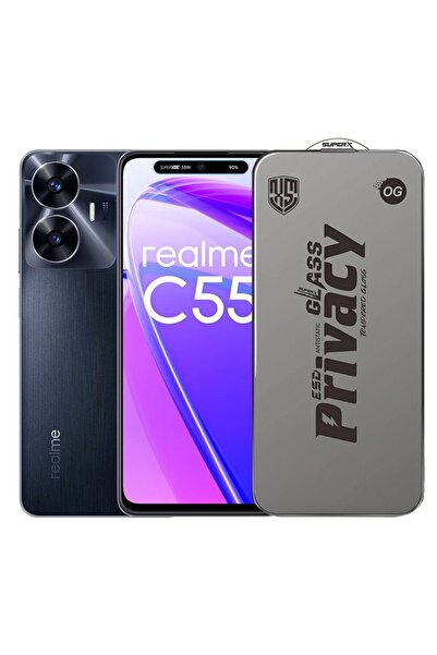 Flippy Folie de Sticla Privacy, Flippy, ESD Compatibila cu Realme C55