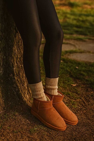 POTEEN Γυναικείες κοντές μπότες Doren P307-Taba