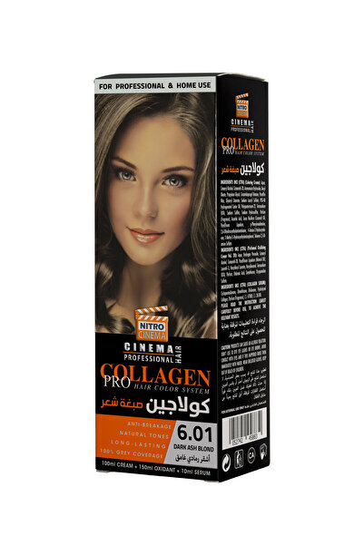 NITRO CINEMA Nitrocinema Hair Dye 6.01 Dark Ash Blonde 250ml