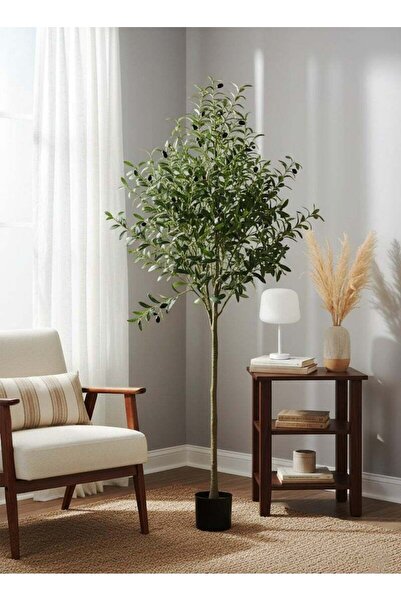 AGD شجرة زيتون اصطناعية 180 سم بأوراق وأغصان واقعية (داخلية) للمنزل والمكتب و...